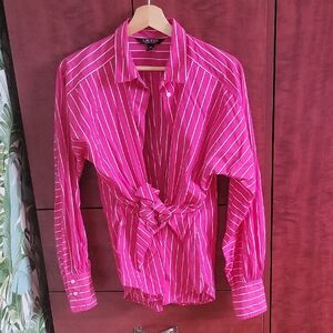 Ralph Lauren Blouse Hot Pink Like New